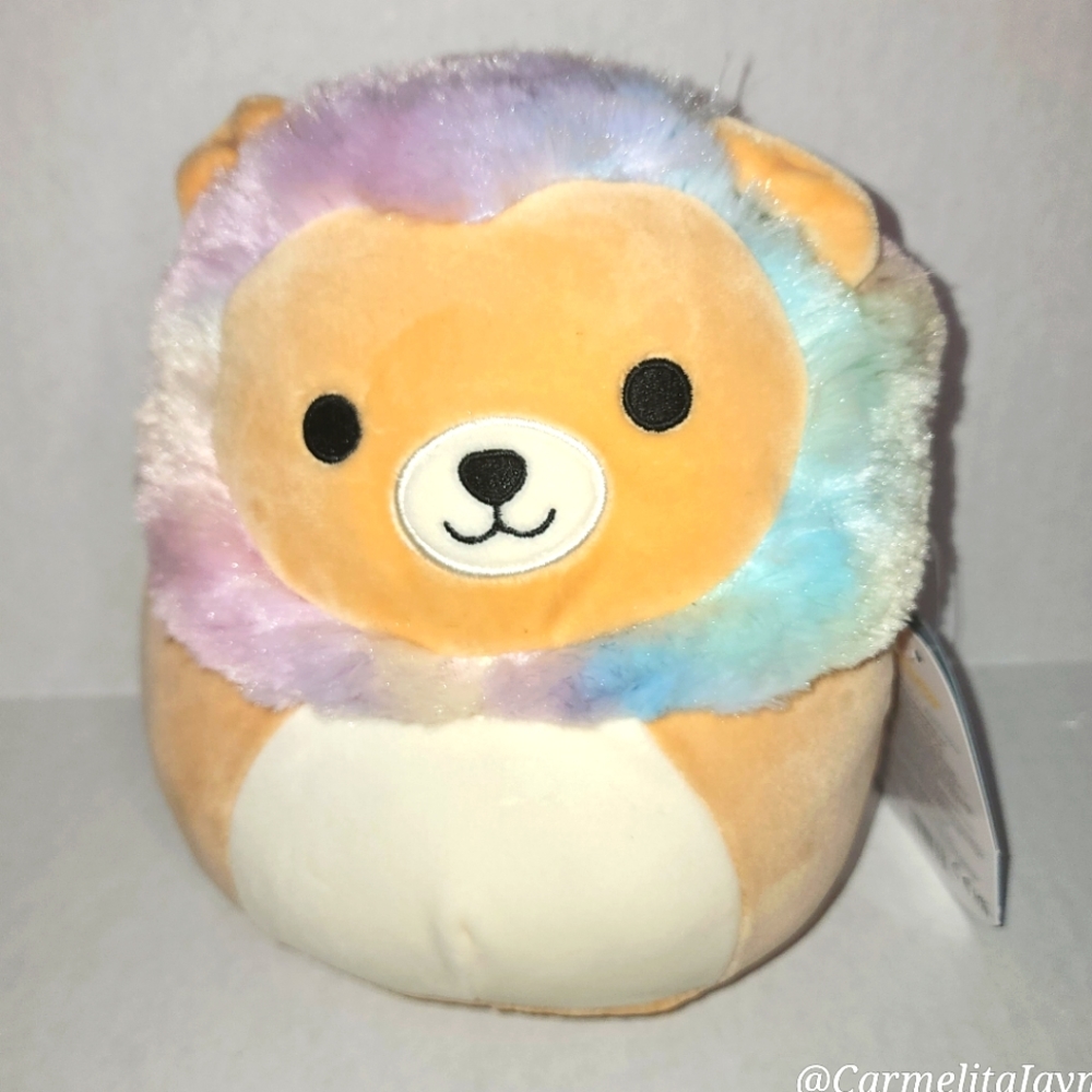 LEONARD 🦁 the short hair Rainbow Lion Original Squishmallows by Kelly Toy ☆NWT☆